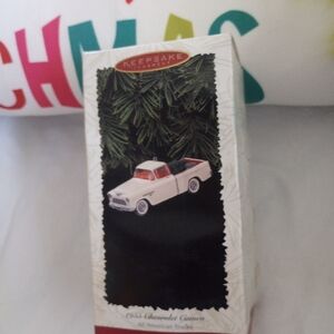 Hallmark Chevrolet Truck With Tree Keepsake Christmas Ornament  1955  Cameo New